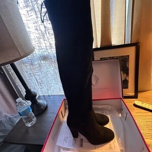 Vince Camuto Elegant Black Suede Boots